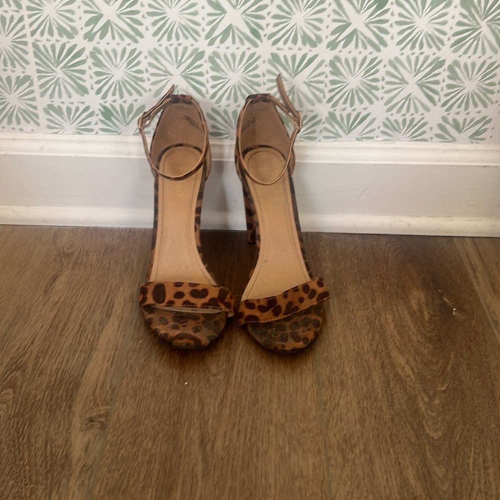 Leopard print heels